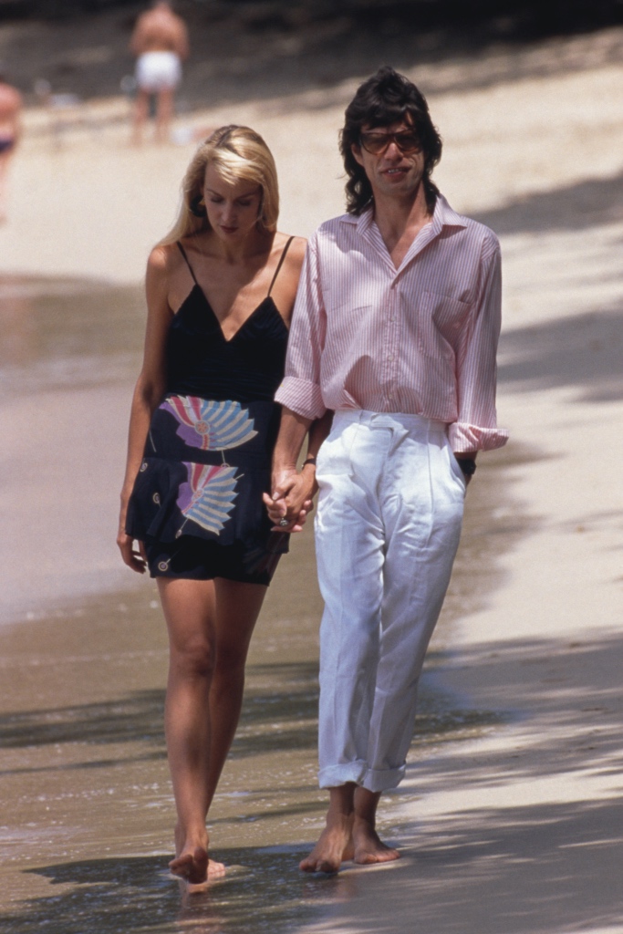 young Jerry Hall and mick jagger, fashion, style, personal style, 1970s, 1980s, stye through the years, model