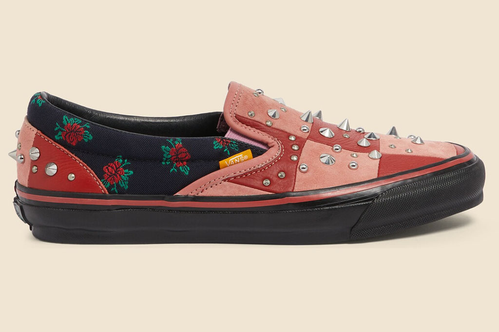 Gucci, Vans, collaborations, capsule collection, sneakers, flat sneakers, unisex sneakers, leather sneakers, rubber sneakers, suede sneakers, patchwork sneakers, floral sneakers, studded sneakers, slip-on sneakers, pink sneakers, red sneakers