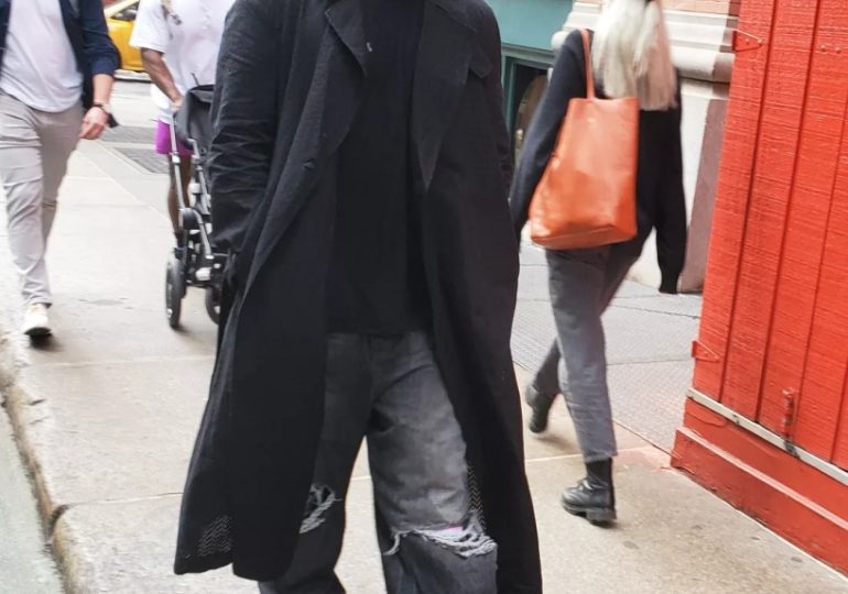 J Balvin Visits the Balenciaga Store in All-Black Ensemble and Militaristic Boots with Girlfriend Valentina Ferrer