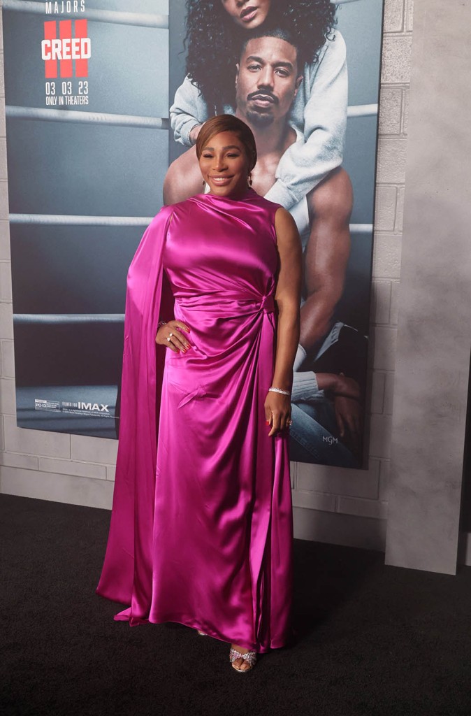 Serena Williams, Creed III Premiere, Los Angeles, Red Carpet, Sandals