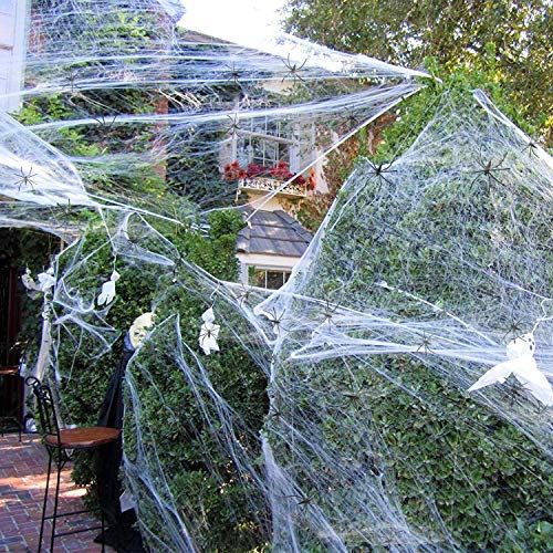 FEOAMO Stretchable Halloween Spider Web 