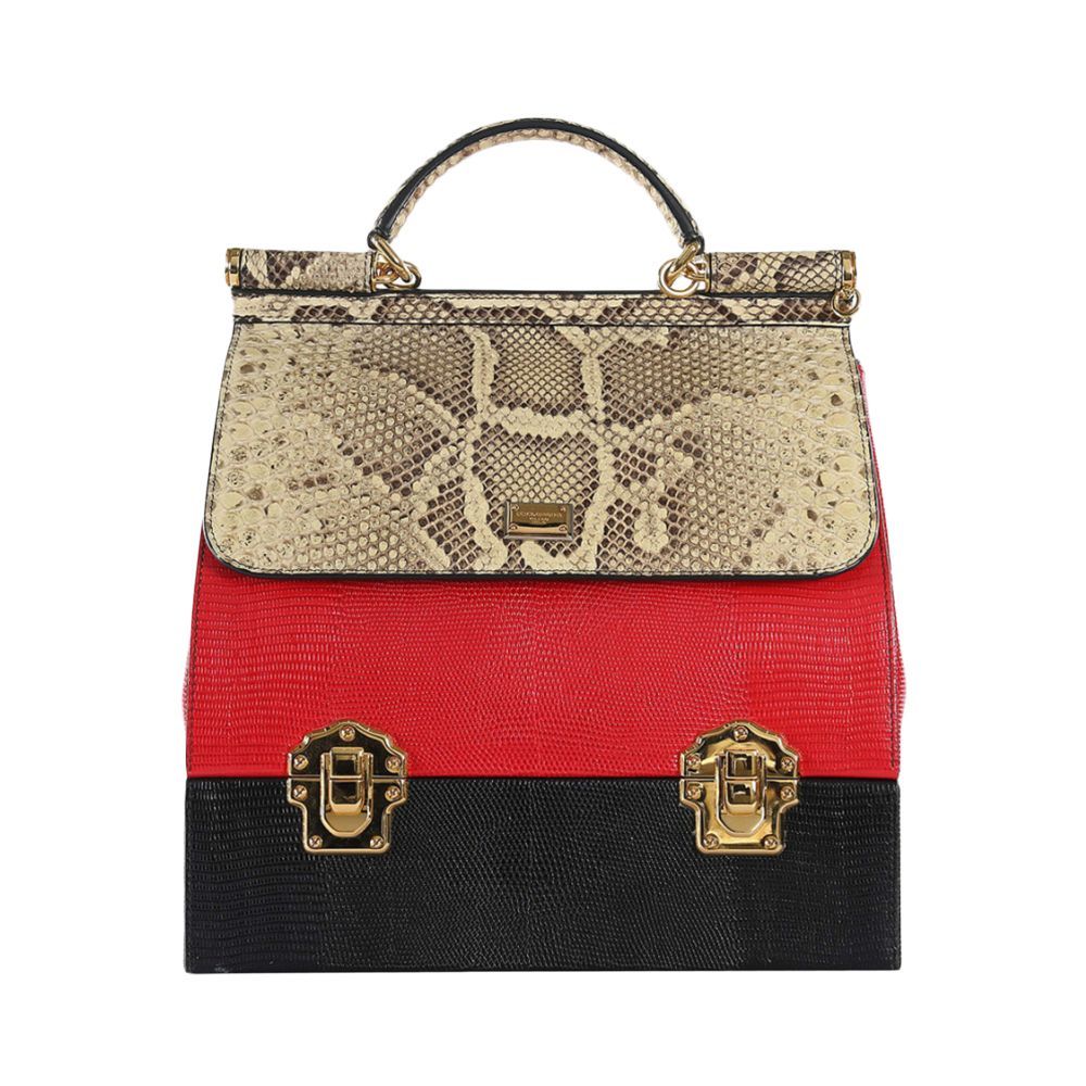 Python & Lizard Leather Miss Sicly Bag