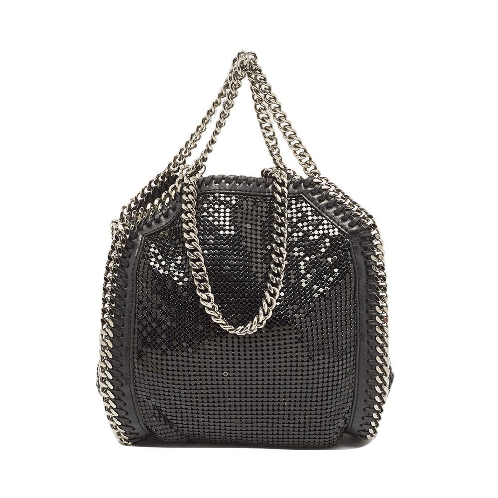 Faux Leather and Chainmaille Tiny Falabella Tote
